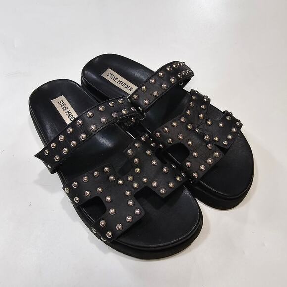 Steve Madden Mayven Studded in Black - Picture 2 of 7